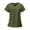 #01Army Green, variant on Drmagiyhm Scrubs for Women Tops Solid Color Plus Size Scrub Tops V Neck Short Sleeve Stretchy Nurse Scrubs Medical Work Uniform with Pockets Dark Purple M
