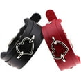 thumbnail image 3 of Women Leather Necklaces Collar Choker Heart Punk Rock Adjustable Collar Necklaces, 3 of 5