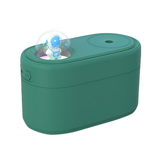 350ml USB Cool Mist Humidifier with Night Light - Quiet Mini Desktop Moisturizer for Plants, Baby Room, Office - Auto Shut-Off Function