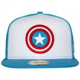 thumbnail image 2 of Captain America Red White and Blue Colorway New Era 59Fifty Fitted Hat-7 5/8 Fitted, 2 of 5