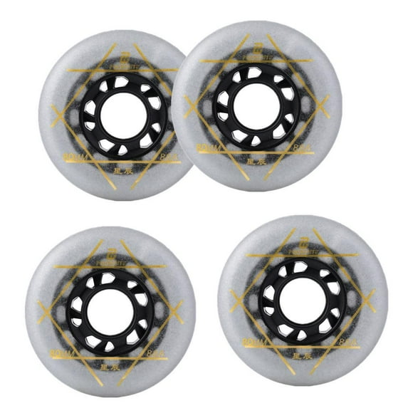 jinwen Pack of 4 outdoor inline roller skates skating replacement PU wheel