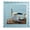 Blue, variant on 4x4 Picture Frame with Mat for 3x3, Wavy Edge Wooden Real Glass Photo Frame for Tabletop and Wall Hanging, Yellow, 1 Pack