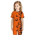 thumbnail image 5 of Balery Halloween Bats Conjunto de Pijama Infantil de Manga Corta con Estampado – Ropa de Dormir de Algodón Suave-XX-Large, 5 of 5