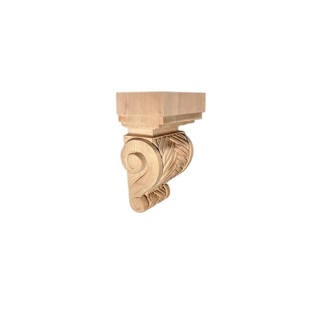 BingLTD - 9" Corbel Traditional Solid Cherry Bracket - Set of 2 (C47-CHER-UNF)