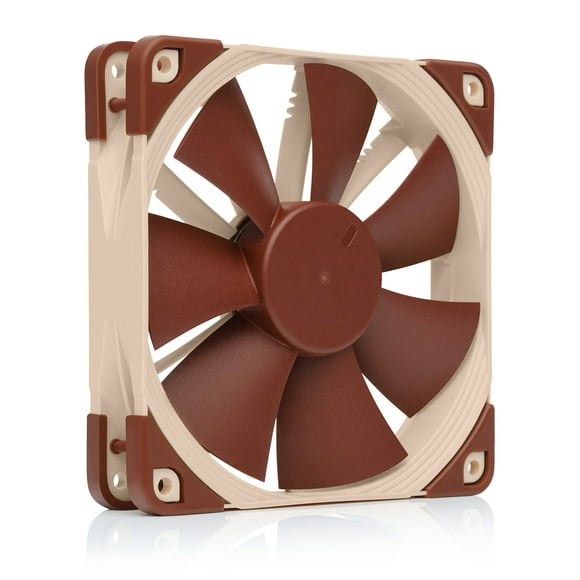 Ventilador Noctua NF-F12 PWM Premium Quiet, 120 mm, 12 V, 4 pines, marrón