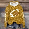 thumbnail image 5 of Womens Hoodies 2025 Game Day Sequin Football Graphic Long Sleeve Sweatshirts Fall Winter Casual Trendy Loose Fit Pullover Tops, 5 of 5