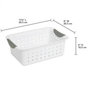 Sterilite Small Ultra Basket Storage Bin - Durable Plastic - 12 Pack