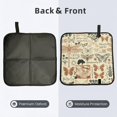 thumbnail image 2 of Dragonfly Moth Vintage Butterfly Foldable Seat Cushion for Bleachers, Stadium Seats, Camping & Outdoor Events, Portable Lightweight Pad with Carabiner, 2 of 6