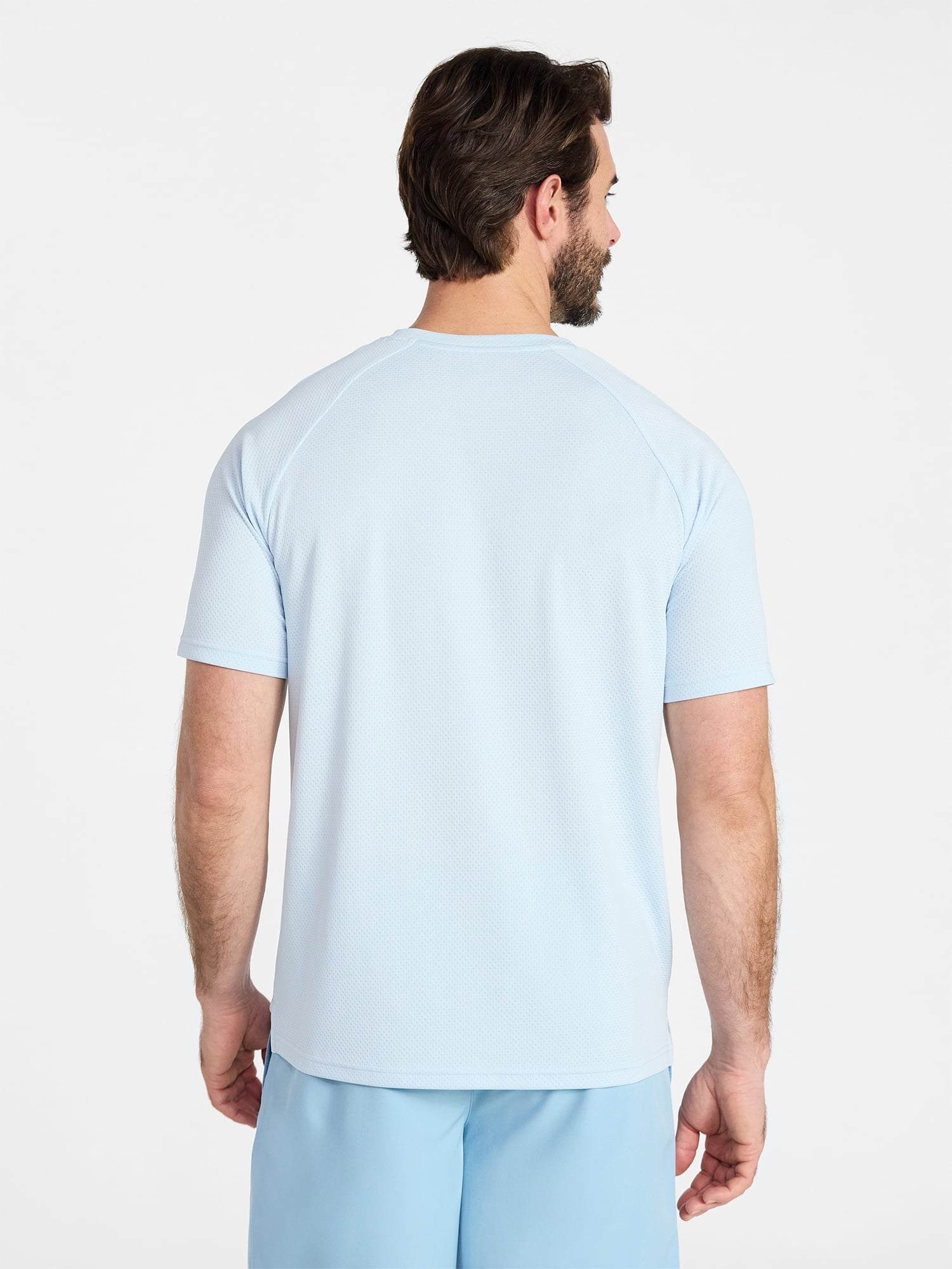 Athletic Works Men's and Big Men's DriWorks Mesh Tee with Short Sleeves, Sizes XS-5XL
