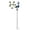 Pink28, variant on WWG Solar Peacock Crackle Glass Garden Light with Warm White and White Light Modes, Iron Metal and Waterproof Glass Construction, Solar Powered Auto On Off for Pathway Patio Yard Decor