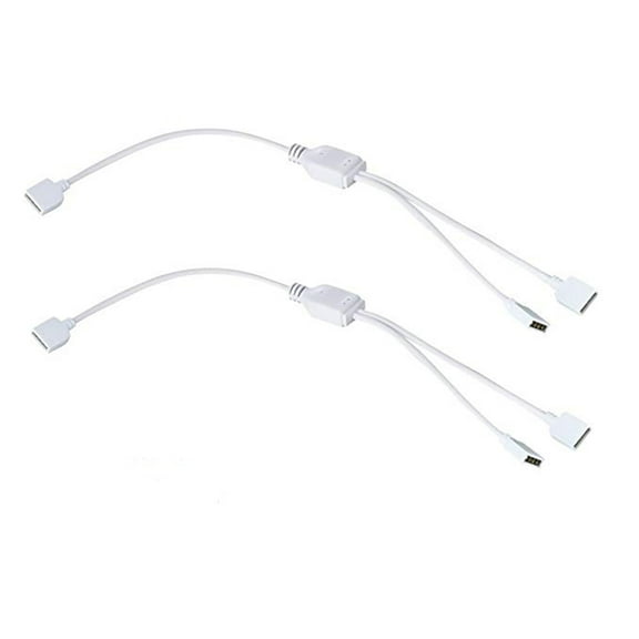 MLINS 2 PCS Light Strip Connector RGB LED Strip Connector White