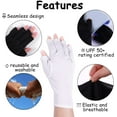 thumbnail image 3 of UV Glove for Gel Nail Lamp Professional Gel Manicures Gloves Fingerless Anti UV Glove Protect Hands from Nail Dryer, 3 of 5