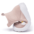 thumbnail image 4 of Toddler Sock Shoes Baby Walking Shoes Infant Slippers Boys & Girls Non-Slip Sneakers Beige Flower 6-9 Months, 4 of 9