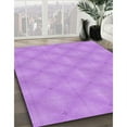 thumbnail image 3 of Ahgly Company Machine Washable Indoor Round Transitional Violet Purple Area Rugs, 3' Round, 3 of 7