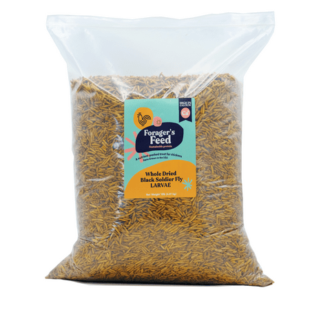 UPC: 0850039656033 | Whole Dried Black Soldier Fly Larvae Bag (BSFL) 15 Lbs.