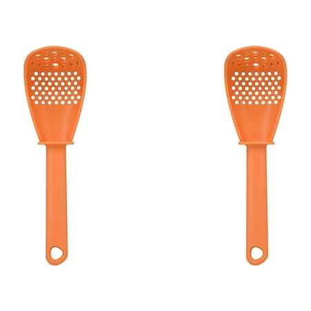 

yilyih Multifunctional Kitchen Cooking Spoon Kitchen Multi-Function Cooking Spoon Grinding Smashing Filtering Colander Grinding Ginger Spoon Household Mashed Potato Rice Spoon