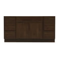 thumbnail image 4 of 60 in. W x 21 in. D x 32.5 in. H Freestanding Bathroom Vanity Cabinet without Top in Brown, 4 of 6