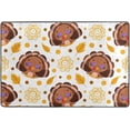 thumbnail image 4 of SKYSONIC 36x24in Cute Cartoon Turkey Area Rug, Thanksgiving Farm Animals Non-Slip Floor Carpet for Indoor Living Dining Room Bedroom, 4 of 7