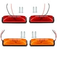 thumbnail image 1 of 4pcs Universel 12V Mini Réfléchissant 4LED Camion Remorque Feu de Position Latéral, 1 of 1