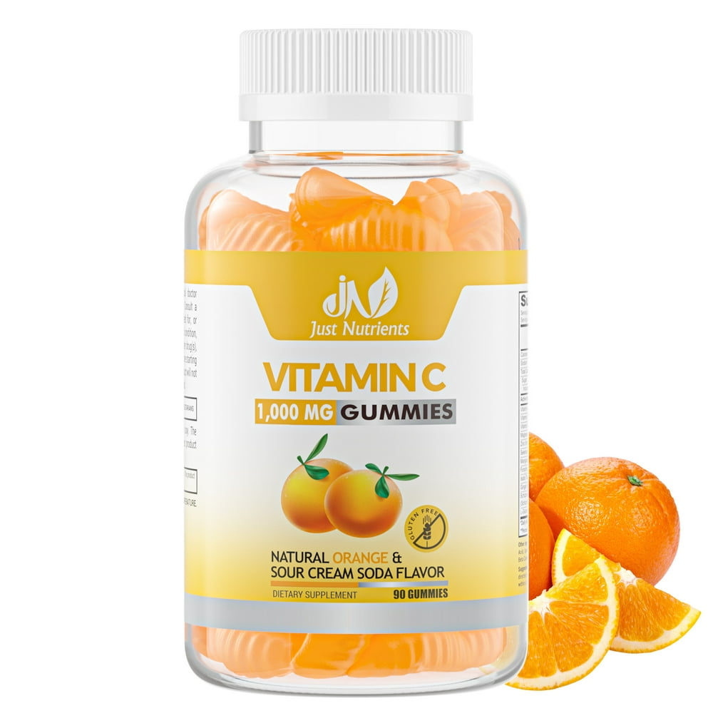 Vitamin C 1000mg Gummies with Zinc & Herbal Extracts – Immune Support ...