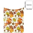 thumbnail image 4 of Cozy Warm Blanket Flannel Blanket Maple Leaves Pattern Printed Cover Blanket Nap Blanket Travel Portable Quilt, 4 of 7