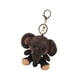 thumbnail image 4 of Llavero de elefante de peluche, adorno colgante para bolso, llave de coche (café oscuro), 4 of 5