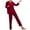 Wine, variant on Besolor Womens Velvet Pajamas 2 Piece Lace Trim Long Sleeve Button down Tops and Pants Loungewear Sets Sleepwear Pjs