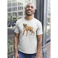 thumbnail image 2 of German Boxer In Watercolor Tee Men's -Image by Shutterstock, 2 of 4