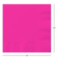 thumbnail image 2 of Neon Pink Solid Lunch Napkins, 65ct, 2 of 4