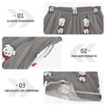 thumbnail image 3 of Women's Silk Pajama Shorts Cute Tie Puppy Pajama Shorts Women's Casual Pajama Shorts with Pockets, 3 of 6