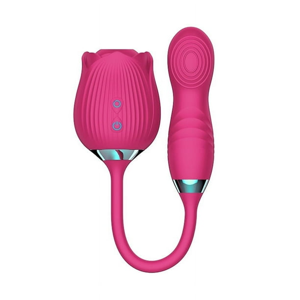 Vibrador de consolador de juguetes sexuales para adultos, estimulador sexual de rosas para mujeres con consolador multivibrador y vibración para lamer besos, vibradores de juguetes sexuales con rosas