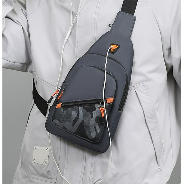Bolsa de hombro Citywalk | Bolsa cruzera de tela Oxford ajustable para correr, hacer senderismo, ciclismo, viajar | Ligero transpirable con cremallera reflectante de 4 bolsillos | Cintura 15,8-49