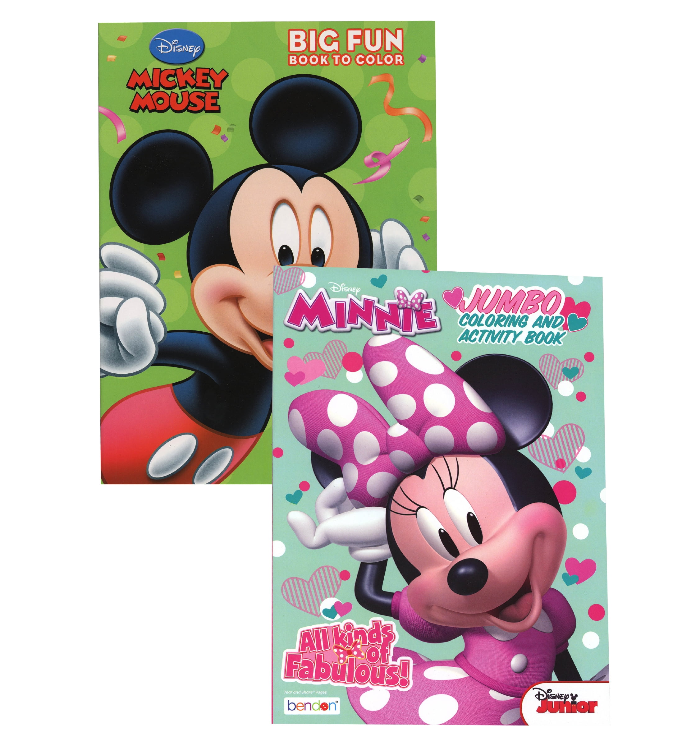 Mickey and Minnie Jumbo Coloring Activity Book 200 Page Educational 20 Items