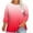 Red, variant on HomeGardon 3/4 Length Sleeve Womens Tops,Plus Size Spring Clothes for Women,Fashion Woman Round Neck Long Sleeve T-Shirt Printing Loose Blouse Sweatshirt,L-XXXXXL