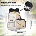 thumbnail image 2 of Bulopur Pink Daisy Print Kids Backpack Set 4 Pcs Cartoon Breathable Kids School Bag with Lunch Box, Pencil Case and Water Bottle Cover for Toddler Preschool Girls, 2 of 7