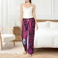 thumbnail image 4 of Cauagu ink Donkey Pop Art Pajama Pants for Women Loose Fit Wide Leg Trouser Pants Casual Elastic Waist Drawstring Lounge Pants, 4 of 6
