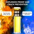 thumbnail image 3 of Double Wall Glass Bottle - 450ml High Temperature Resistant Leakproof Infuser for Loose Leaf Tea, 3 of 9