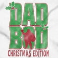 thumbnail image 2 of Funny Dad Bod Christmas Edition Men's Big & Tall Long Sleeve Graphic Tee Brisco Brands 2X, 2 of 5
