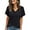 A-Black, variant on Shine Up Blouses for Women Casual V Neck Shirts Summer Sweaters Short Sleeve Tunic Tops