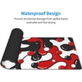 thumbnail image 4 of Red Black White Gaming Mouse Pad Desk Pad XL 31.5×11.8 Inch Japanese Anime Geometric Cool Extended Mousepad 30X80cm with Non-Slip Rubber Base Stitched Edge Large Desk Mat for Gamer Office Home Work, 4 of 6