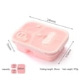 thumbnail image 3 of The foldable silicone outdoor folding lunch box can be separated, and the pacifier food grade material does not contain BPA., 3 of 15