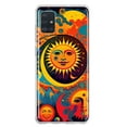 thumbnail image 1 of MUNDAZE Samsung Galaxy A31 Shockproof Clear Hybrid Protective Phone Case Neon Psychedelic Indie Hippie Sun Moon Cover, 1 of 5