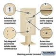 thumbnail image 4 of Salsbury Industries Pedestal Mounted Aluminum Parcel Locker, 4 of 7