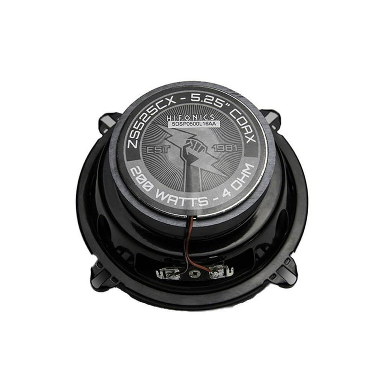 Hifonics Zeus 200 Watt 5.25 Inch 2 Way 4 Ohm Car Audio Coaxial
