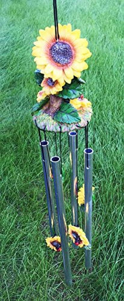 Beautiful Spring Sunflowers Bloom Resonant Relaxing Wind Chime Patio Garden