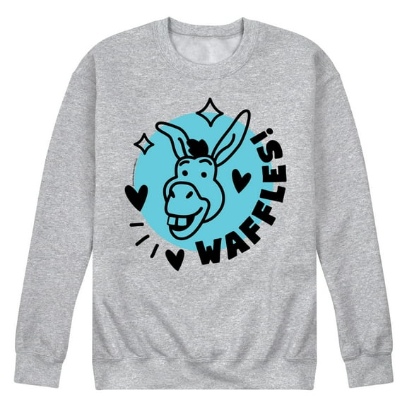 Shrek - Waffles Donkey - Men's Crew Neck Fleece Pullover