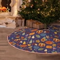 thumbnail image 5 of Lukts Thanksgiving Turkey 2 Print Color Life Christmas Tree Skirt, Winter Holiday Tree Mat Decoration ,Can be Used as A Shawl-, 5 of 6