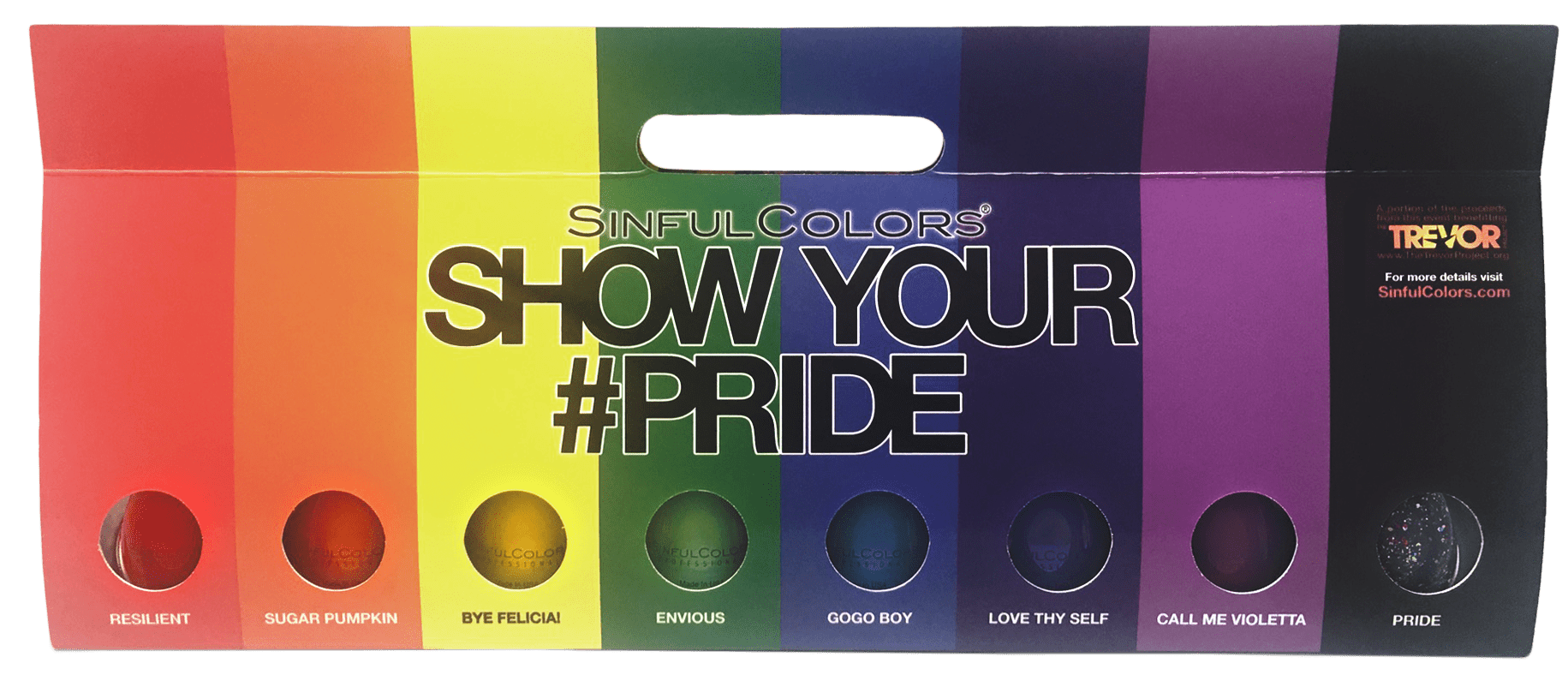 SinfulColors Show Your #PRIDE Nail Polish 8-Piece Collection - Walmart.com