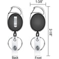thumbnail image 4 of 5 Pcs Retractable ID Badge Holder Key Key Role Clip, 4 of 5