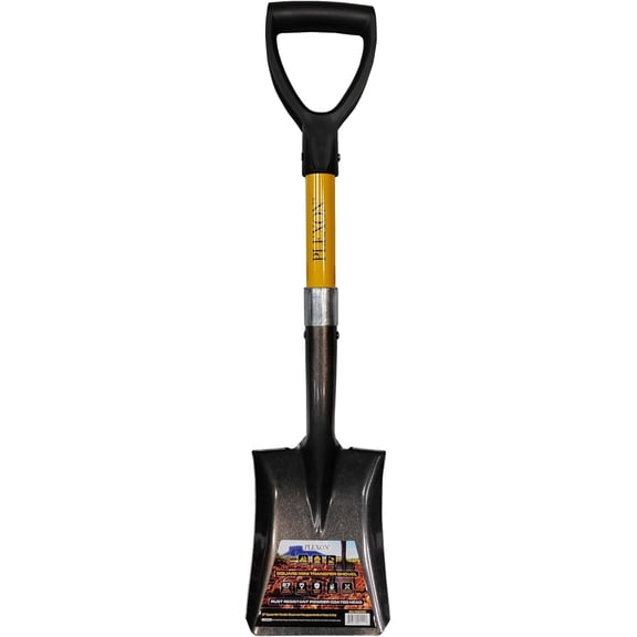 27" Square Mini Transfer Shovel with Fiberglass Handle & Plastic D-Grip